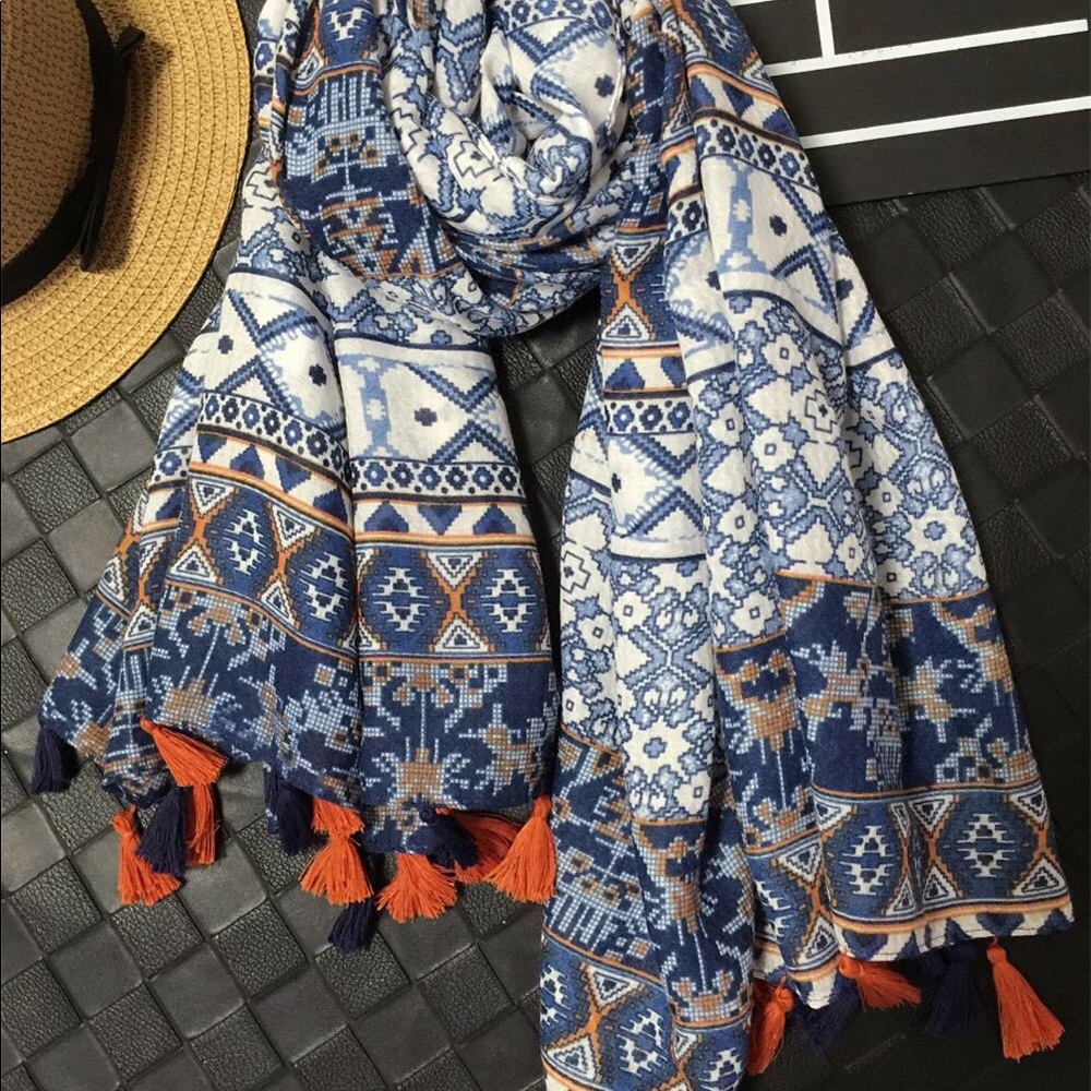 Classic Nepal Style Scarf - Item #023